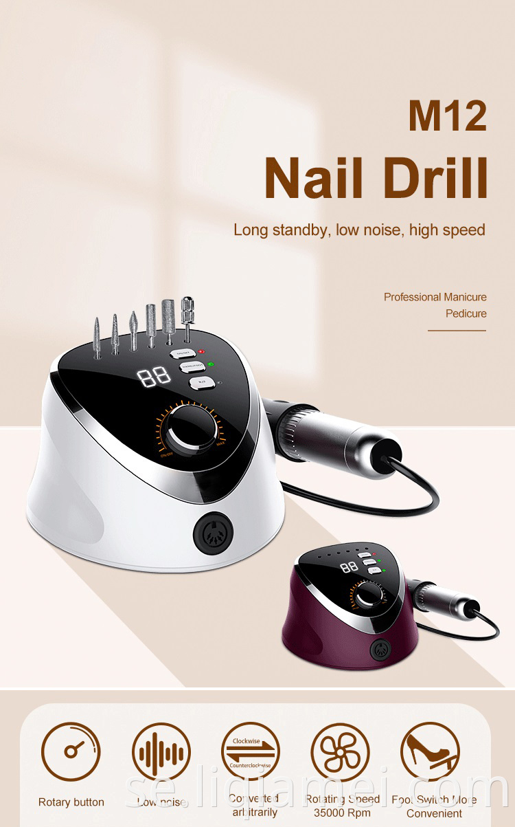 Electric High speed Nail Drill Machine